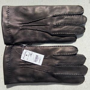 Brooks Brothers Cashmere Lined Leather Gloves